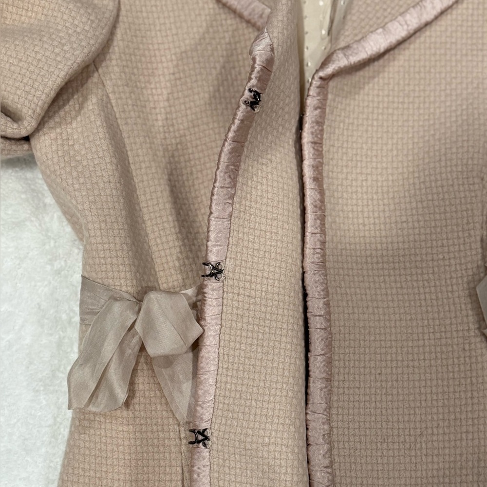 Rebecca Taylor tweed jacket. Light pink wool-blend blazer. Size 0 NWOT - Picture 8 of 9